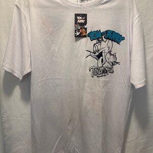 Tom And Jerry South Pole Men’s XL Frenemies White T New With tags Classic Rare
